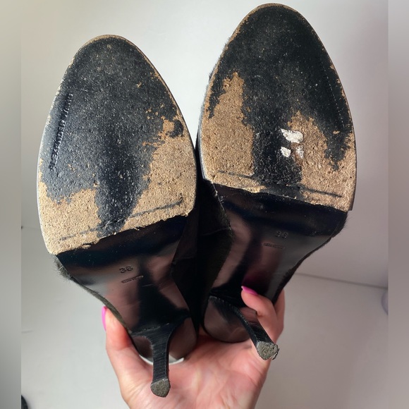 Alexander Wang aymeline Ponyhair boots heels Green Camo Leopard 36 - Picture 7 of 9